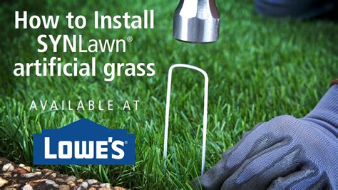 Be sure that you will not want to redesign your lawn. . Lowes turf installation